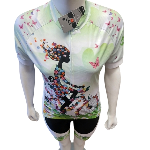 Weimostar NWT 2 Piece Cyclist Shorts and Top Size Large - Picture 3 of 11